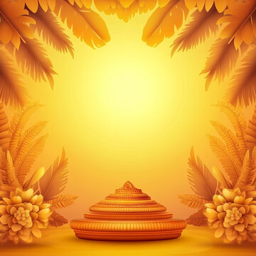 Gradient background onam festival