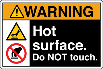 Fototapeta premium ANSI Z535 Safety Sign Marking...