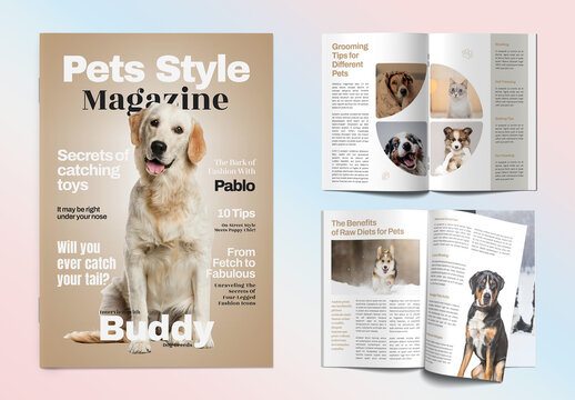 Pets Magazine Layout