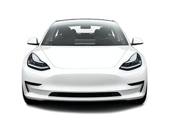 Electric car in concept, EV car isolated	
