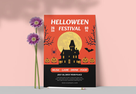 Halloween Festival Event Flyer Template