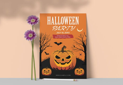 Halloween Spooky Night Party Flyer Template
