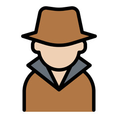 Detective, spy icon