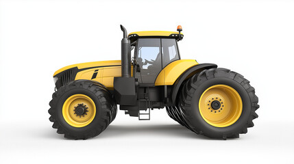 Heavy-Duty Farming Tractor with Large Tires - Industrial Agriculture
