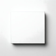 White box view from above, the top lid is empty.