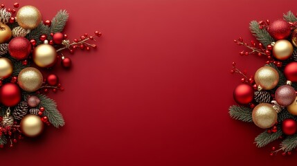 Christmas Ornament Border.