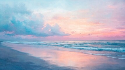 Pink Sky Beach Sunset.