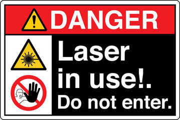 Fototapeta premium ANSI Z535 Safety Sign Marking...