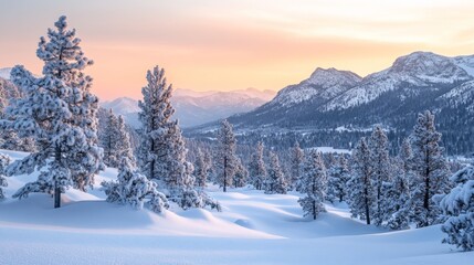 Winter Mountain Sunrise.