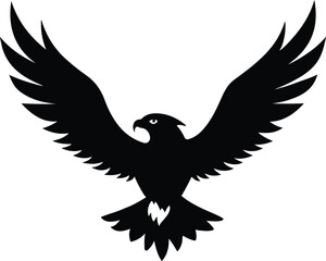 EAGLE IN FLIGHT VECTOR ART ILLUSTRATION