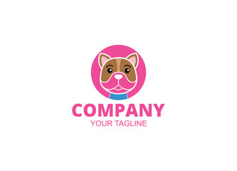 Hand drawn, Mascot and minimalistic style bulldog logo template