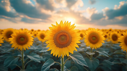 field of sunflowers