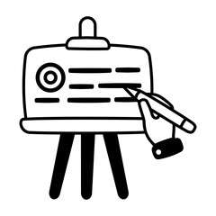 Strategy icon in glyph style