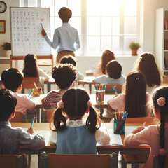 수업하는 아이들