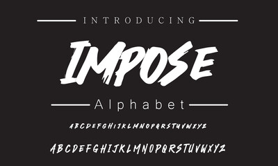 Fresh Brush Font for Innovative Branding and Invitations | Unique Style for Creative Projects with a Modern Touch