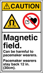 Fototapeta premium ANSI Z535 Safety Sign Marking...