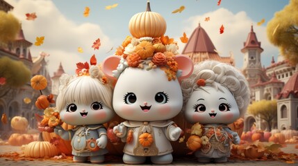 Obraz premium The Vegetarian Festival, celebrated in Thailand, is a time of purification, marked by abstaining from meat and honoring deities through various rituals and ceremonies