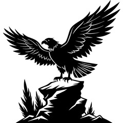 Scorpion Silhouette with Curled Tail Ready to Strike Vector Art