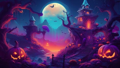 Nervous Pumpkin on Halloween