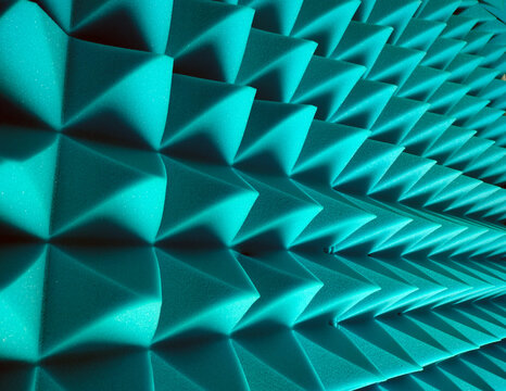 Geometric background with pyramids. Geometry concept