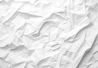 Obraz premium White crumpled paper texture