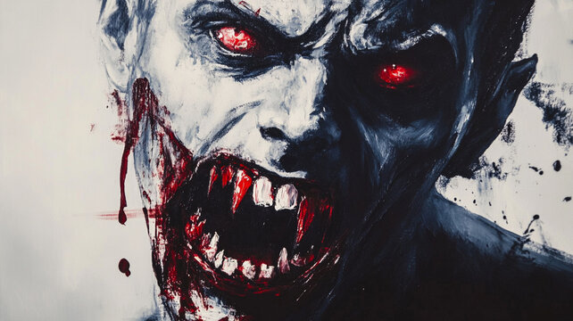 scary halloween vampire