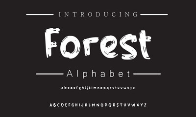 Obraz premium Fresh Brush Typeface for Unique Branding and Invitations | Perfect for Creative Projects with a Modern Flair