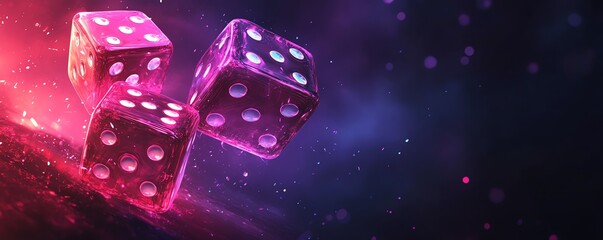 Eyecatching banner for Non GAME STOP Casino, dark purple background, bold GAME STOP text positioned on the left, minimalist design with gaming features, cohesive and stylish