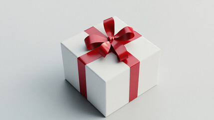 Obraz premium red and white gift