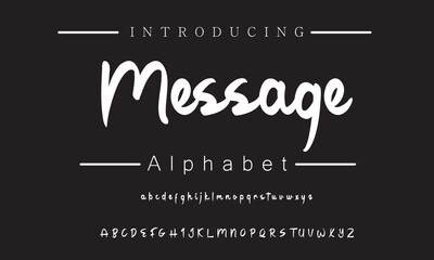 Modern Brush Font for Trendy Branding and Invitations | Stylish Design for Creative Projects and Unique Expressions