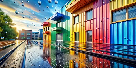 Advanced waterproof building materials enhance durability and weather resistance, ensuring reliable construction