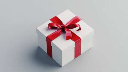 Obraz premium red and white gift