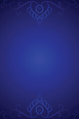 Elegant Blue Ornamental Design for Luxury Projects