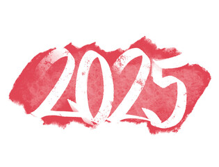 New Year 2025 Celebration Numbers and Copy Space. Abstract Holiday Background.