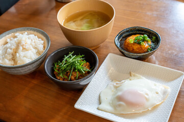 家庭的な朝ご飯