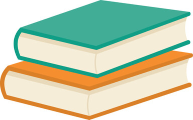 Stacked Book Illustration