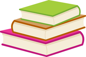 Stacked Book Illustration