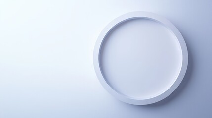 White circle on a light background