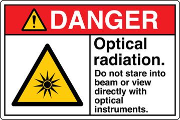 Obraz premium ANSI Z535 Safety Sign Marking...