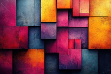 Fototapeta premium Vivid and Colorful Digital Illustration of Abstract Patterns and Shapes for Creative Projects