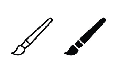 Paint Brush icon, Brush sign vector