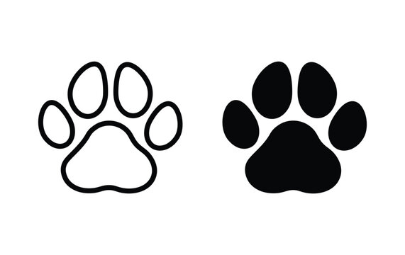 Paw Print icon vector illustration 
