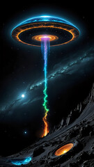 Abstraktion Am Ende der Nacht angekommen 9х16. Hintergrund für das Design 6.