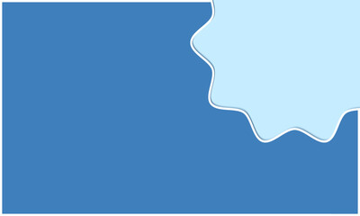 blue paper color banner. Abstract blue background with flowing line for futuristic concept. Dynamic wave. Blue curve design. abstract line art wavy vector illustration. blue backdrop with copy space
