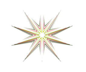 
Paper cut star icon illustration on white background. colorful paper background. star logo with paper color style. paper color decoration. Favorite, best rating, award symbol. Paper art style. Vector