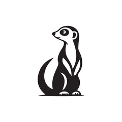 Meerkat icon  silhouette vector style