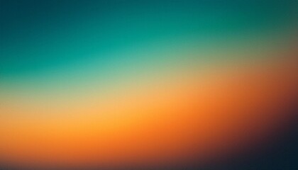 Fototapeta premium Indulge in a moment of tranquility with this minimalist background, featuring a smooth transition from teal to orange