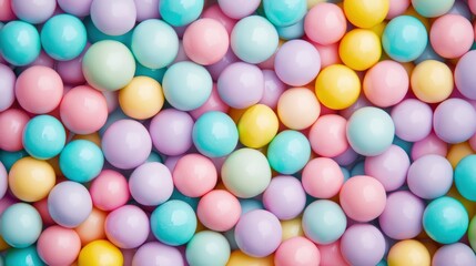 Fototapeta premium Pastel colored candy balls
