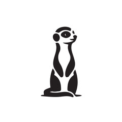 Meerkat icon  silhouette vector style 