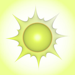 A 3D raster image of sun